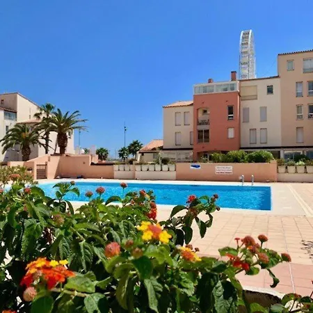 Spacieux T3 Au Centre Port, Résidence Avec Piscine, Cap D'agde - Fr-1-607-10